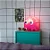 Luminária Fantasma Pac-Man 20x10,5x10,5cm Polietileno Rosa. - Imagem 2