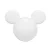 Luminária Mickey Clean 25,5x32,5x19,5cm Polietileno Branco. - Imagem 1