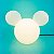 Luminária Mickey Clean 25,5x32,5x19,5cm Polietileno Branco. - Imagem 2