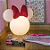 Luminária Minnie Clean 28x32,5x19,5cm Polietileno Branco e Vermelho. - Imagem 5