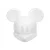 Luminária Mickey 26,5x30,5x23,5cm Polietileno Branco. - Imagem 1