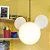 Pendente Mickey 33x43x25cm Polietileno Branco. - Imagem 2