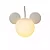 Pendente Mickey 33x43x25cm Polietileno Branco. - Imagem 1