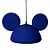 Pendente Orelhas Mickey 24x41x27cm Polietileno Azul. - Imagem 1