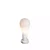 Poste Balizador Gota Pequeno Externo 37xØ18,5cm Polietileno Branco. - Imagem 1