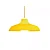 Pendente Sinuca Ø47x19cm Polietileno Amarelo. - Imagem 1