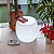 Luminária Banco Rendeiras LED 43x42x42cm Polietileno Branco. - Imagem 5