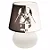 Abajur Micro Lampe Star Wars Vader Dual Ø15x20cm Polietileno Branco e Preto. - Imagem 1