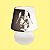 Abajur Micro Lampe Star Wars Vader Dual Ø15x20cm Polietileno Branco e Preto. - Imagem 4