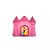 Luminária Castelo Princesas 25x29,5x14,5cm Polietileno Rosa. - Imagem 1