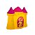 Luminária Castelo Bela 25x29,5x14,5cm Polietileno Amarelo e Rosa. - Imagem 2