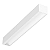 Plafon de Sobrepor LED linear com iluminação assimétrica Wamba Retangular 3000K 17,9W Bivolt 59,1x7,3x6,5cm Corpo Branco Fosco e Refletor Anodizado Acetinado. - Imagem 1