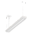 Luminária pendente linear com LED Nichia integrado 3000K 71W Bivolt 115,1x13,4x3,6cm Alumínio Branco Fosco. - Imagem 1