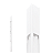 Poste de Luz LED Uzuri Triangular Externo 4000K 16W Bivolt 300x20,1x20,1cm Alumínio Branco Fosco e Vidro. - Imagem 1
