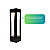 Poste Balizador 275 para Jardim 8W 6500K 30cm Preto. - Imagem 5