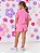 Conjunto Camisa Polo E Short-Saia Rosa - Imagem 2