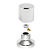 Acabamento registro 1/2" a 1" clara inox - Imagem 2