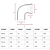 Curva para esgoto 90 X 40 mm plastilit - Imagem 4