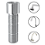 Extensão para chuveiros e torneiras cromada 1/2" blukit - Imagem 2