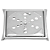 Grelha de ralo c/ caixilho 10X10 inox quadrada clara inox - Imagem 1
