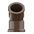 Joelho pvc 45 X 20 mm tigre - Imagem 2