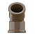 Joelho pvc 45 X 25 mm plastilit - Imagem 2