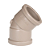 Joelho pvc 45 X 60 mm plastilit - Imagem 1