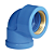Joelho pvc azul 90 20 mm X 1/2 plastilit - Imagem 1