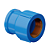 Luva pvc azul 25 mm X 1/2 tigre - Imagem 1