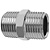 Niple duplo cromado 1/2" blukit - Imagem 1