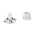 Torneira jardim com chaveta 1/2" X 3/4" cromada clara inox - Imagem 3