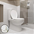 Assento tampa para vaso sanitário almofada oval branco astra - Imagem 6