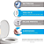 Assento tampa para vaso sanitário almofada oval branco astra - Imagem 8