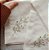 Guardanapo 30x30cm floral off white - Imagem 1