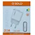 KIT CARREGADOR USB COM CABO V8. CA43-1 - Imagem 1