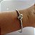 Bracelete nó em ródio branco - Imagem 2