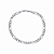 Pulseira Prateada Masculina Elo 3 por 1 - 5mm - Imagem 1