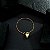 Pulseira Dourada de Cordão Baiano com Coração - Imagem 2