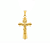 Pingente Dourado Crucifixo Detalhes - Imagem 1