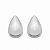 Brinco Prateado Gota - Imagem 1