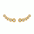 Brinco Dourado Ear Cuff 5 Pedras Zircônia - Imagem 1