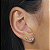 Brinco Dourado Ear Cuff 5 Pedras Zircônia - Imagem 2