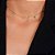 Colar Dourado Chocker Pontos de Luz Coloridos Cristais - Imagem 2