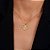 Colar Dourado Chocker de Coração e Pata Pet Zircônia - Imagem 2
