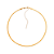 Colar Dourado Chocker de Fita - Imagem 1