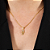 Colar Dourado Filho com Zircônia - Imagem 1