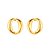 Brinco Dourado Elo Corrente - Imagem 1