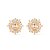 Brinco Dourado Glamour Pedras de Zircônia - Imagem 2