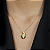 Colar Dourado de Gota Curvada - Imagem 2