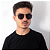 Óculos de Sol Vison Eyewear Gênova Preto – Aviador Hexagonal: Um Clássico com Toque Moderno! - Imagem 2